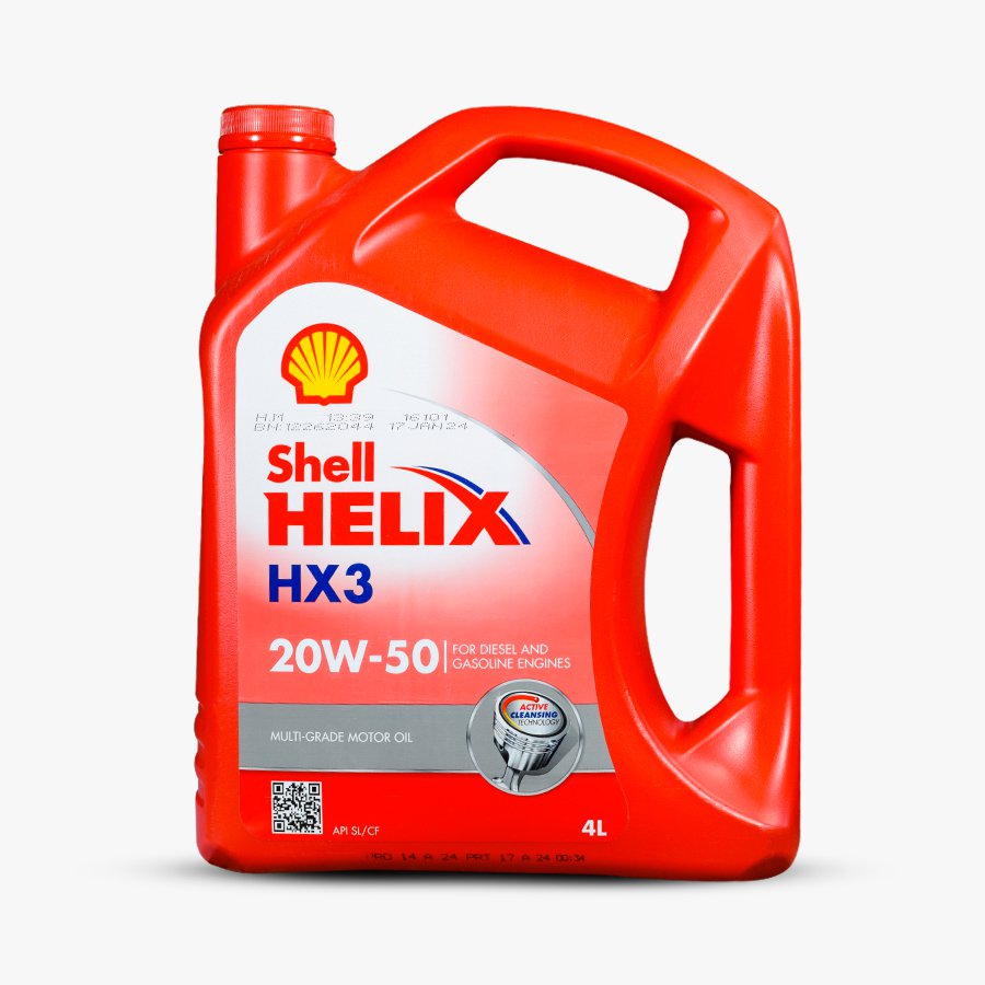 زيت محرك بنزين 4لتر (20w-50) شل3000